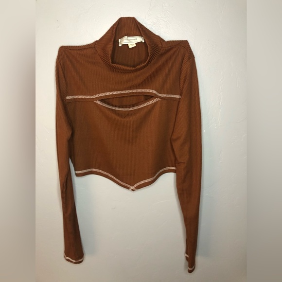 Brown Crop Top - Picture 1 of 2